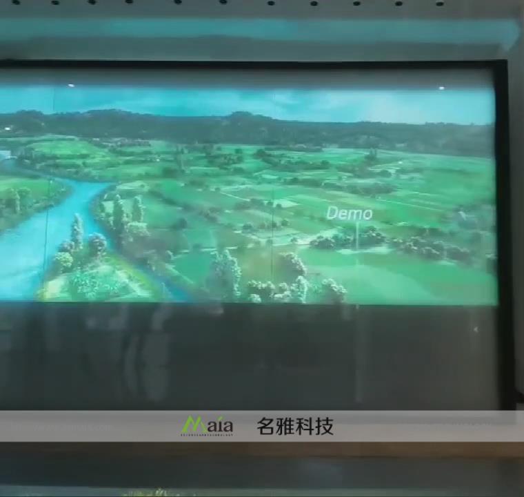 吴中博物馆通电玻璃投影