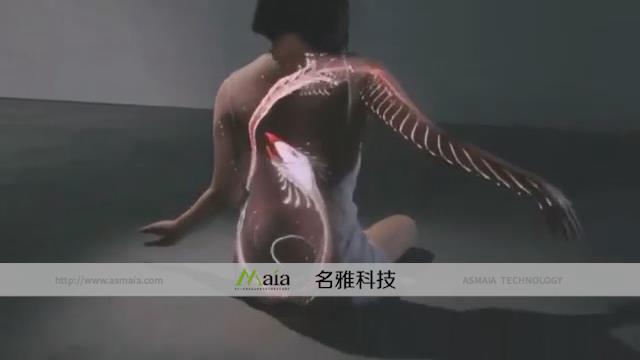 光雕投影--人体