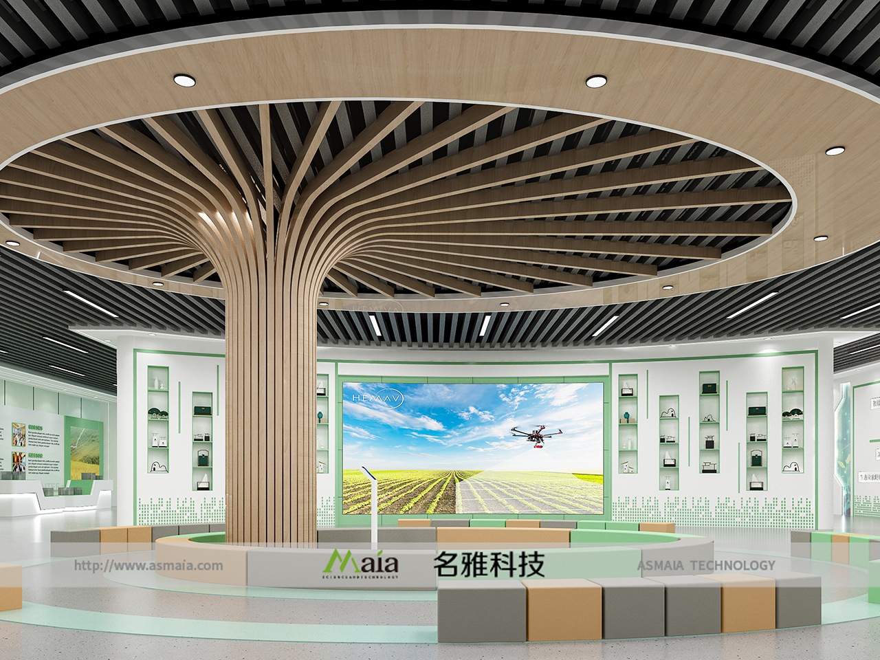 华敏软件中标某地虾稻专题展示设备及服务采...